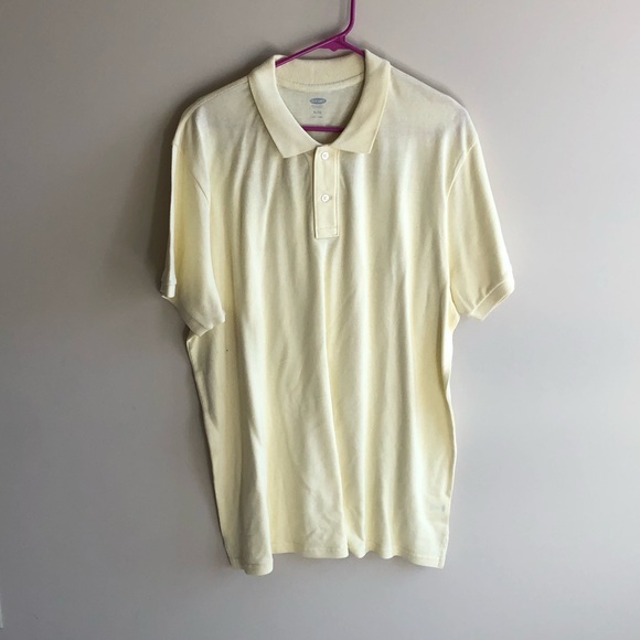 Old Navy Other - 💜 Old Navy Men’s Light Yellow Polo Shirt XL